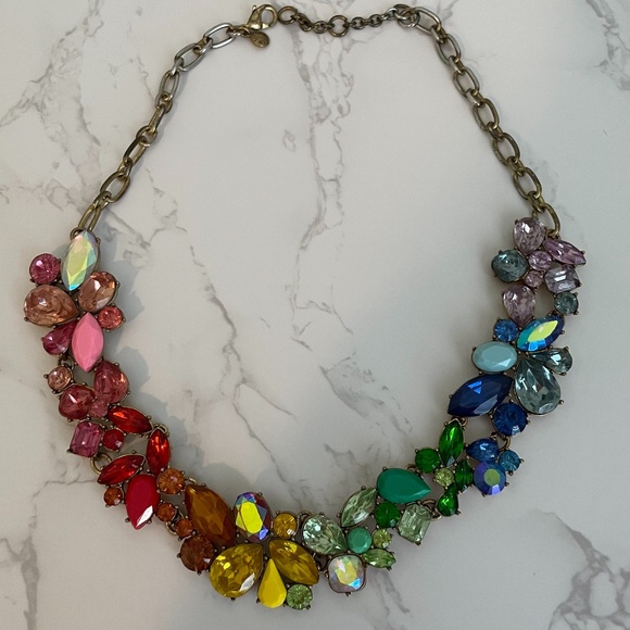 J Crew Rainbow Necklace 